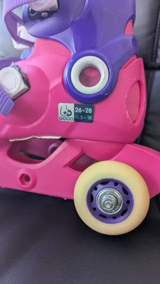 Patines Oxelo rosas y morados