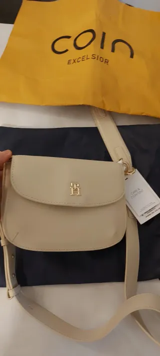 Borsa a tracolla Tommy Hilfiger beige