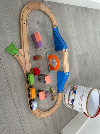 Tren educativo juguete madera Mundo diver