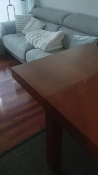 Mesa comedor extensible 135x90 + 4 sillas