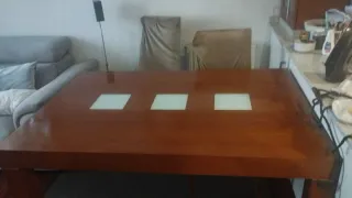 Mesa comedor extensible 135x90 + 4 sillas