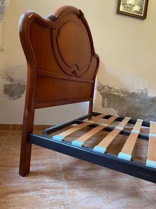 Estructura Cama Antigua Madera Maciza