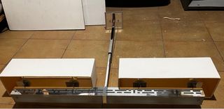 Lámpara de mesa con pantallas rectangulares blanc