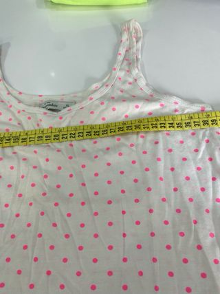 Camiseta tirantes Abercrombie niña lunares rosa XL