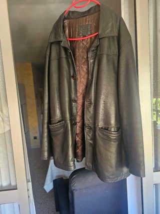 Chaqueta de piel para hombre