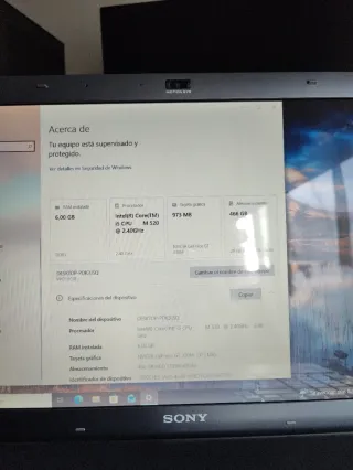 Sony Vaio i5 Portátil