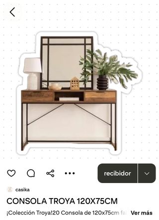 Consola recibidor Casika.