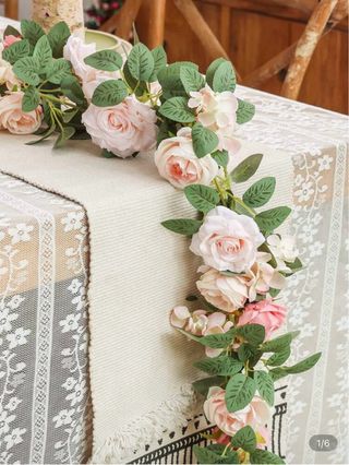 9 Guirnaldas/vid de Flores Artificiales.