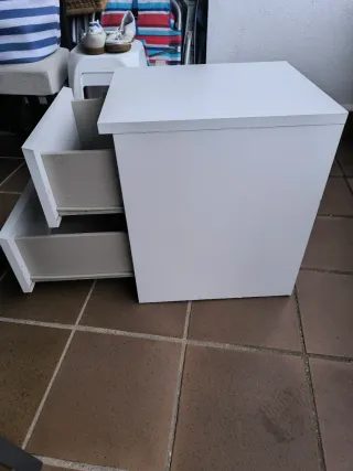Comodino IKEA MALM bianco