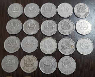 Lote de 36 monedas antiguas Marruecos