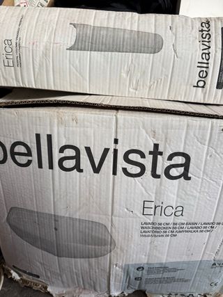 Lavabo de porcelana blanco nuevo