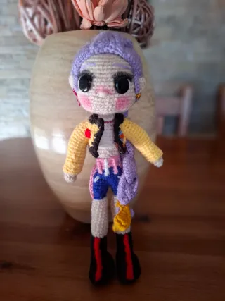 Amigurumi Rumi Huntrix hecho a mano