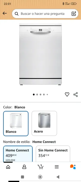 Lavavajillas Bosch con Wifi