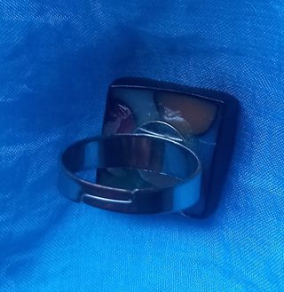 Lote 4 Anillos Artesanales - Vidrio, ajustables