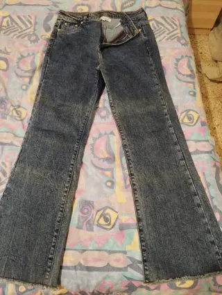 Pantalón flare vaquero