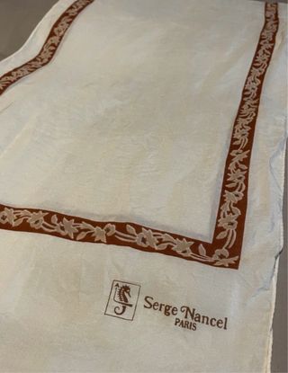 Pañuelo Serge Nacel Beige y Marrón
