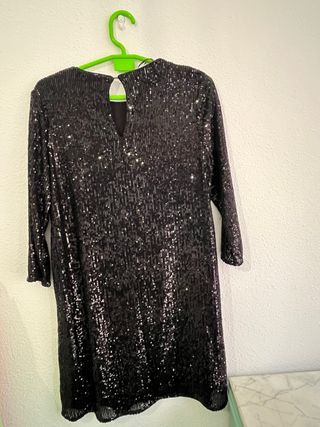 Vestido lentejuelas H&M Talla M