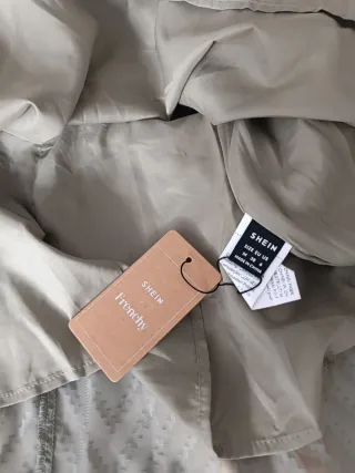 Vestido blanco y verde