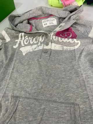 Sudadera Aeropostale Gris Talla M