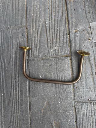 Mueble recibidor madera con espejo