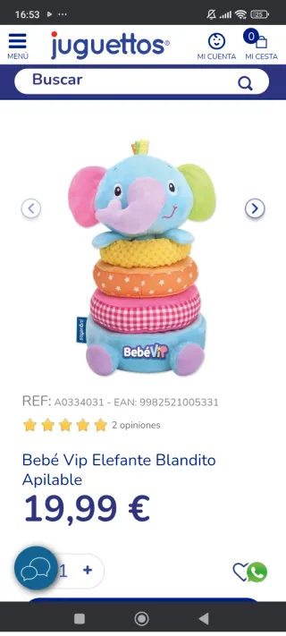 Elefante apilable Bebe'VIP