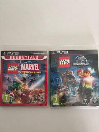 PS3 Lego Marvel Super Heroes y Jurassic World ENG