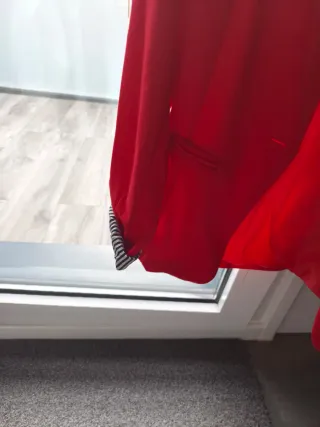 Chaqueta roja forrada talla L