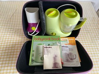 Beaba Babycook, funda y libros, y calientabiberons