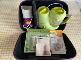 Beaba Babycook, funda y libros, y calientabiberons