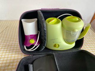 Beaba Babycook, funda y libros, y calientabiberons