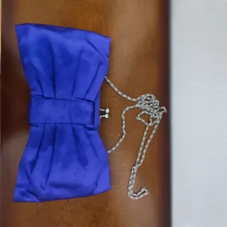 Bolso fiesta lazo azul Marypaz