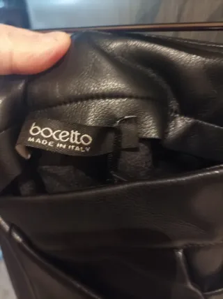 Falda larga negra con cinturón