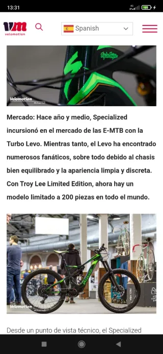 Specialized Turbo Levo edición limitada