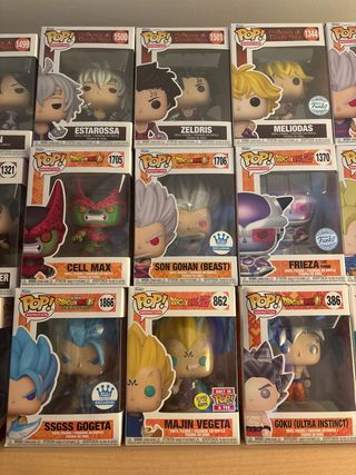 Funko Pop! Dragon Ball Z y Seven Deadly Sins