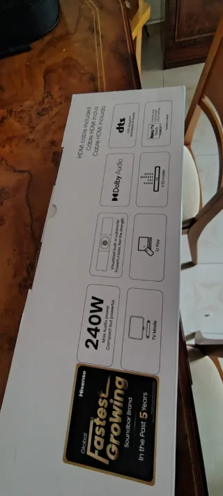 Barra de Sonido Hisense Negra