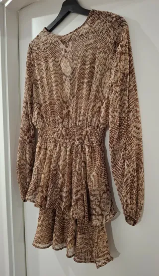 Vestido Zara estampado serpiente