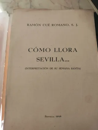 Libro Cómo Llora Sevilla