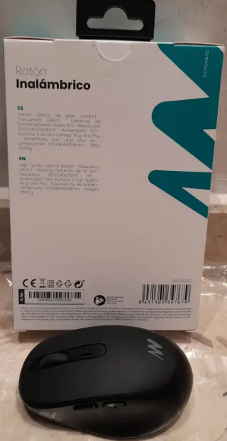 Ratón Inalámbrico Netway NW3642 Negro