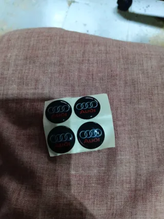 Pegatinas Audi para tapacubos (4 unidades)
