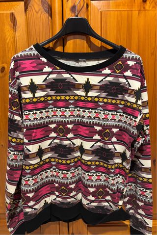 Maglia donna fantasia etnica