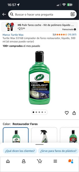 Restaurador de faros