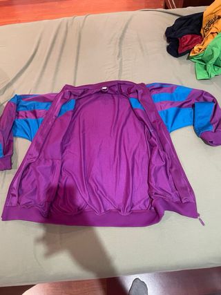 Chaqueta Adidas Vintage Morada y Azul