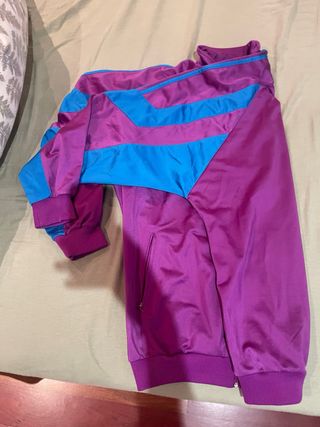 Chaqueta Adidas Vintage Morada y Azul