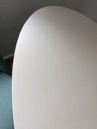 Mesa comedor ovalada Ikea Mariedamm blanca