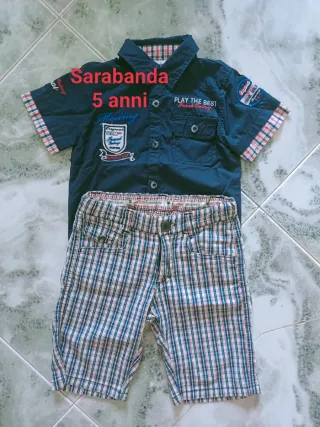 Sarbanda Set 5 Anni Camicia e Pantaloncini