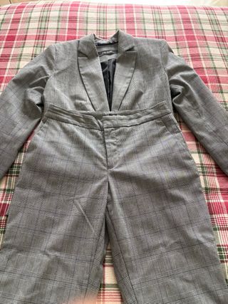 Traje de chaqueta Zara gris