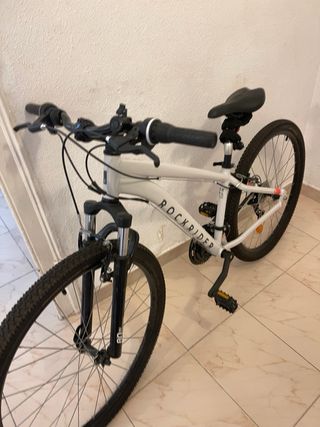 Bicicleta MTB Rockrider Blanca