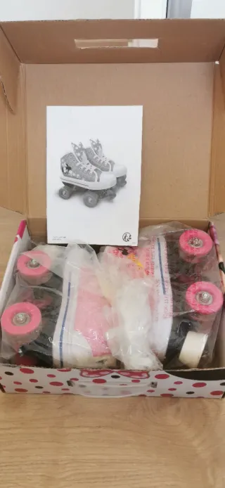 Patines Minnie Niña Rosa