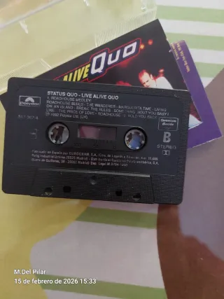 Cinta Cassette Status Quo Live Alive Quo