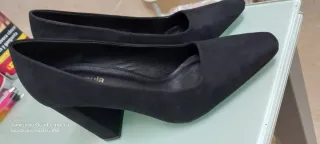 Zapatos de vestir negros tacón mujer T38